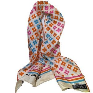 EMANUEL UNGARO Maison Aix 45”x11” Jewel Case 100% Silk Scarf VTG Made In Italy‎